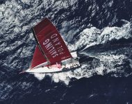 Sailing Poland VOR 65 Aerial Shot
